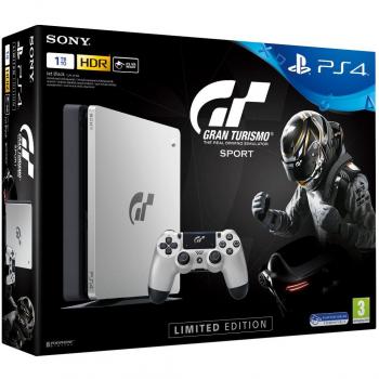 Consola PS4 Slim 1TB Edición Gran Turismo Plata