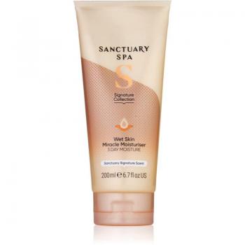Sanctuary Spa Wet Skin Miracle Moisturiser 200ml - Crema hidratante para la ducha, sin aceite mineral, libre de crueldad animal y vegano, aroma a naranja
