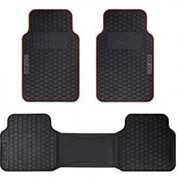 ALFOMBRA F500 NEGRO/ROJO PVC