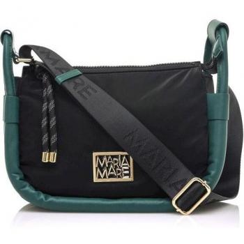 Bandolera Mariamare Dorcy para Mujer en Color Negro con Cierre de Cremallera y Perfil Acolchado