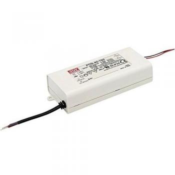 MEAN WELL Driver LED corriente constante 40W, IN: 180 → 295 V ac, OUT: 45 → 80V, 500mA, regulable, IP30