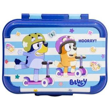 Fiambrera Infantil de Plástico Bluey - Almuerzo Libre de BPA, Multicolor, 17x13,5x6,2cm