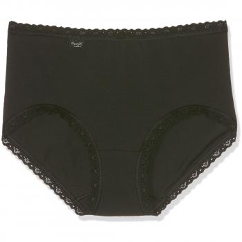 Pack de 3 Culottes Midi de Algodón con Encaje para Mujer Sloggi 24/7 - Negro