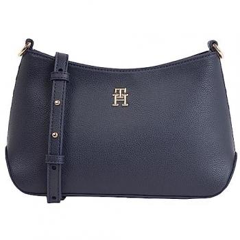 Tommy Hilfiger Blue Polyester Shoulder Bag with Logo, Size: ONE SIZE, Female