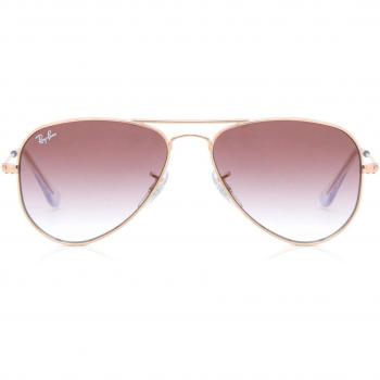 Ray-Ban Kids RJ9506S Junior Aviator Kids Asian Fit 291/8H Kids' Sunglasses Gold Size 50 and Rose-Gold Size 50