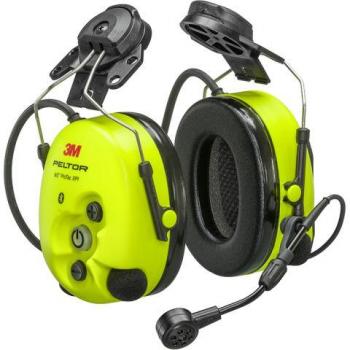 3M Peltor WS ProTac XPI Bluetooth Headset with FLX2 Hard Hat Attachment, 31 dB Noise Reduction