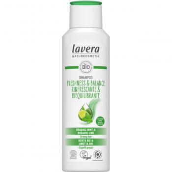 Champú Frescor Lavera 250 ml - Champú equilibrante, refrescante, formulado con ingredientes naturales, ideal para cabellos normales y mixtos, envase de 250 ml