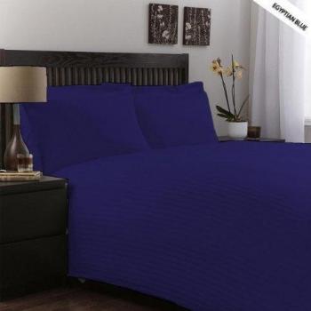 Elección de algodón egipcio de lino británico 400-de-cuenta satén wheessh pillowcoase., Egyptian Blue Stripe, matrimonio grande