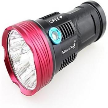 Manta Ray S10 10 X CREE XML 10000LM 3-Mode LED linterna superior brillo LED linterna lámpara