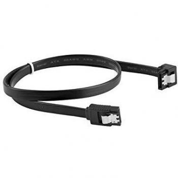 Cable SATA III LANBERG 6GB/S Hembra Hembra Angulo Clip Metal 30CM Negro