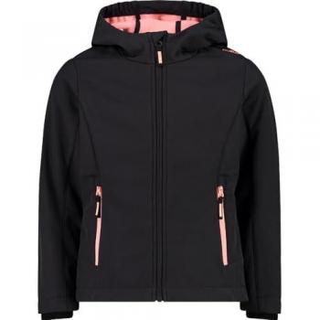 CMP Chaqueta Softshell para Niño con Capucha Fija Gris (152)