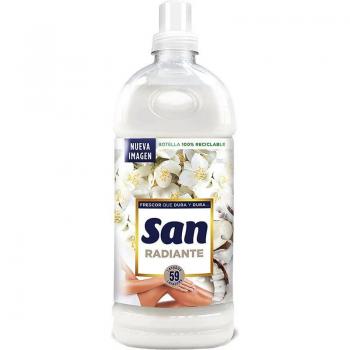 Suavizante San Radiante Concentrado para Ropa, 59 Dosis, 1.298 Litros, Pack de 9 Unidades