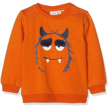 NAME IT Nbmolmo Swe O-Neck BRU, Sudadera para Bebés, Naranja
