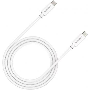 Canyon UC-44 Cable USB-C a USB-C 240W 40Gbps 4K 1m Blanco