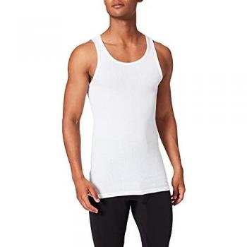 Abanderado Camiseta de Tirantes de algodón canalé Ocean, Blanco