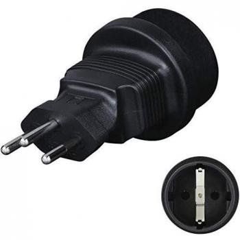 Hama 108884 - Adaptador de Enchufe eléctrico, Negro