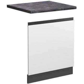 Vicco - Panel Frontal R-Line, Blanco y Antracita, 60 cm, Accesorio para Lavavajillas
