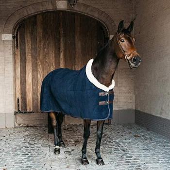 Manta Polar para Caballos Kentucky Show Heavy - Color Gris, Talla 140