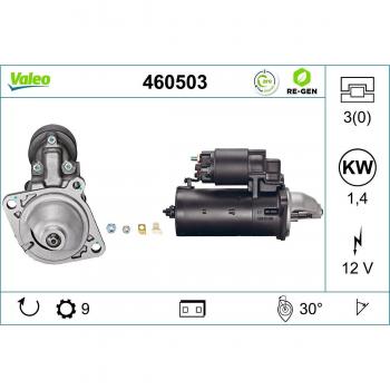 Motor de arranque VALEO 460503 con sistema de arranque eficiente