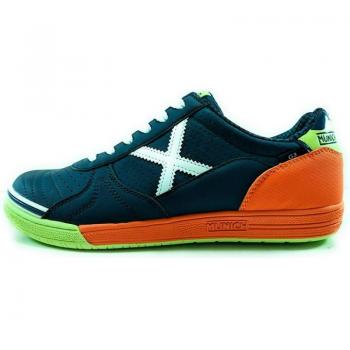 Zapatillas de deporte para hombre MUNICH G-3 PROFIT SPORT 421 MARINO 3111421 AZUL, ideales para fútbol sala, con diseño en color azul y características deportivas específicas