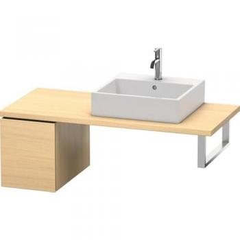 Mueble bajo lavabo Duravit L-Cube, 32 x 54,7 cm, roble mediterráneo, para consola, 1 cajón