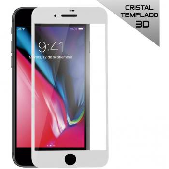 Protector de Pantalla Cristal Templado FULL 3D Blanco para iPhone 7 Plus / iPhone 8 Plus