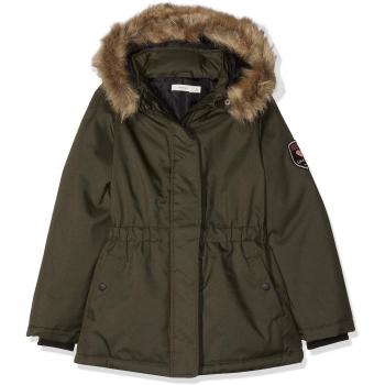 NAME IT Nkfmolly Jacket Noos, Chaqueta para Niñas, Verde Forest Night, 146