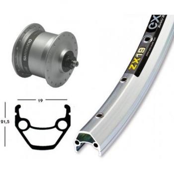 Bike-Parts V-RAD 75Nabend DHC3003 Bicicleta de Paseo, Plata, Size