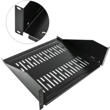 Cablematic - Bandeja para armario rack 19 Estantería con fijación frontal de fondo 400 mm 3U