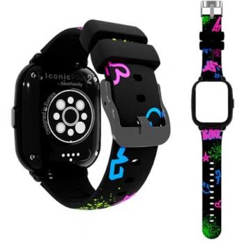 Correa Estampada Original Save Family para Smartwatch Infantil Iconic Plus 2 - Fácil de Poner