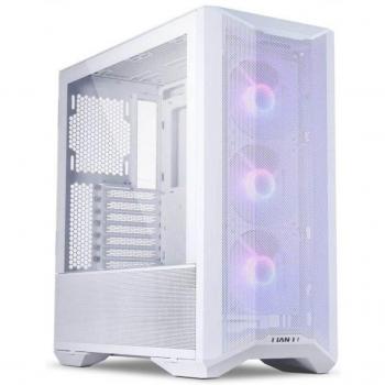 Lian Li LANCOOL II MESH Performance C RGB Snow White E-ATX Mid-Tower Gaming Case with Tempered Glass Side Panel, USB 3.1 Type-C, and Three Pre-installed Fans