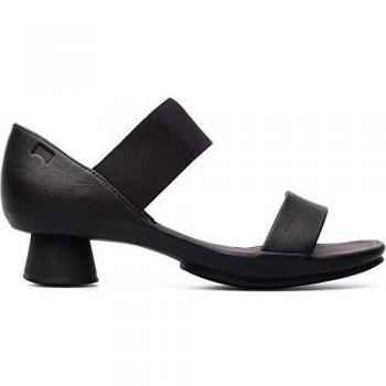 Camper Alright Black Smooth Leather Women's Slip-On Sandals, Size 40
