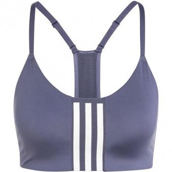 Sujetador deportivo Adidas Aeroimpact Training Light Support Mujer, soporte bajo, color gris, talla S