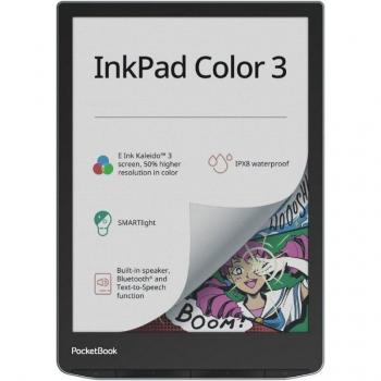 PocketBook InkPad Color 3 Lector de Libros Electrónicos 7.8 E-Ink Kaleido, 32GB, Color Stormy Sea