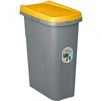 Papelera de reciclaje HOME ECO SYSTEM 15L Amarilla