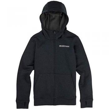 Burton Oak FZ - Chaqueta de Forro Polar para niño, Niños, Negro Jaspeado, Extra-Large