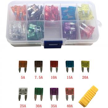 Assorted Auto Car Estándar hoja fusible Set 1 A 3 A 5 A 7,5 A 10 A 15 A 20 A 25 A 30 A 35 A 40 A