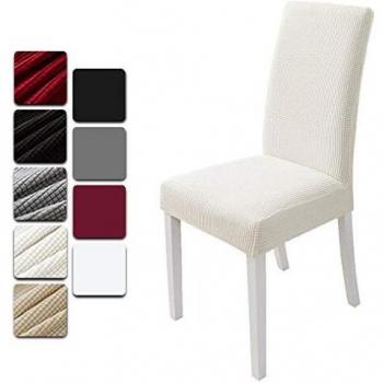 Dioxide Fundas para Sillas Pack de 4 Fundas Sillas Comedor, Fundas Elásticas Chair Covers Lavables Desmontables