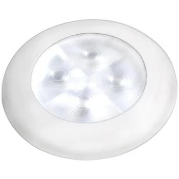 Hella Marine 12V Slim Line Enhanced Brightness White LED Courtesy Lamp with Plastic Bezel