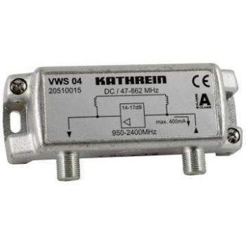 Amplificador de Señal Satelital Kathrein VWS 04 - Pasivo, 14dB, 47-862 MHz / 950-2400 MHz