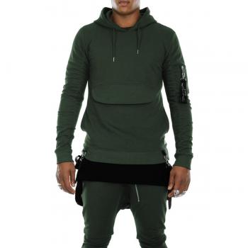 Project X Paris Black Sweatshirt with Straps for Men