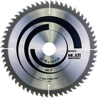 Bosch 2 608 640 446 - Hoja de sierra circular Multi Material - 216 x 30 x 2,5 mm, 60