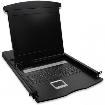 Digitus DS-72001US 17 1920 x 1080Pixeles Metal Negro 1U - Consola de rack