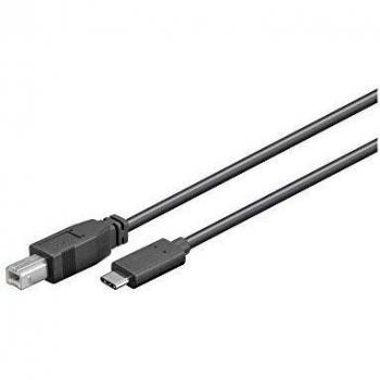 goobay 67985 Sync & Charge High Speed USB-C a USB Cable de Carga Tipo B 2.0, 1m