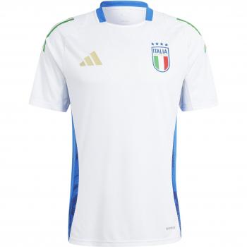 Adidas Camiseta de Entrenamiento Italia Euro 2024, camiseta de fútbol oficial, color blanco, talla S