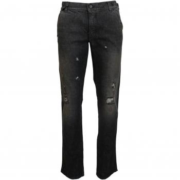 Gray Green Denim Regular Fit Jeans