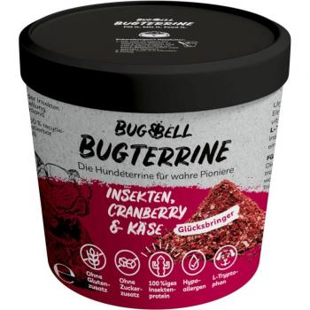 BugBell BugTerrine Insectos, Arándano y Queso - Comida Húmeda - 100 g