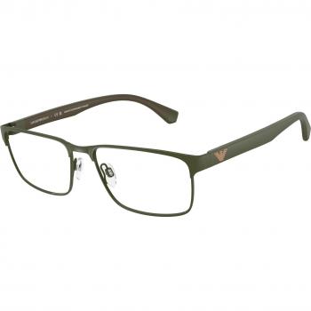Emporio Armani EA1105 3388 Men's Green Transparent Square Eyeglasses