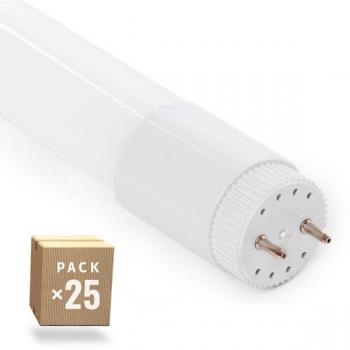 Pack 25 Tubos LED T8 24W 2.400Lm Cristal 150Cm 40.000H