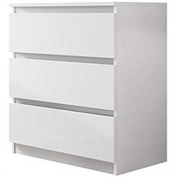 Cómoda Comfivo 159, Blanco, 3 Cajones, 77x70x40cm